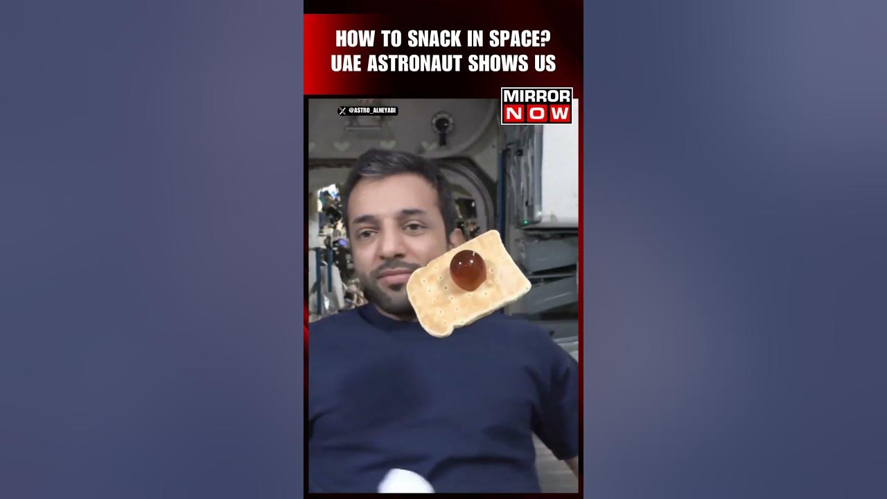 Space Viral Video: UAE Astronaut Shows How He Enjoys Honey Sandwich in Space  #shorts