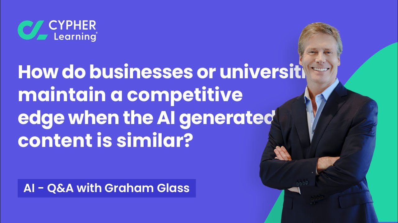 How do we maintain a competitive edge when the AI generated content is ...