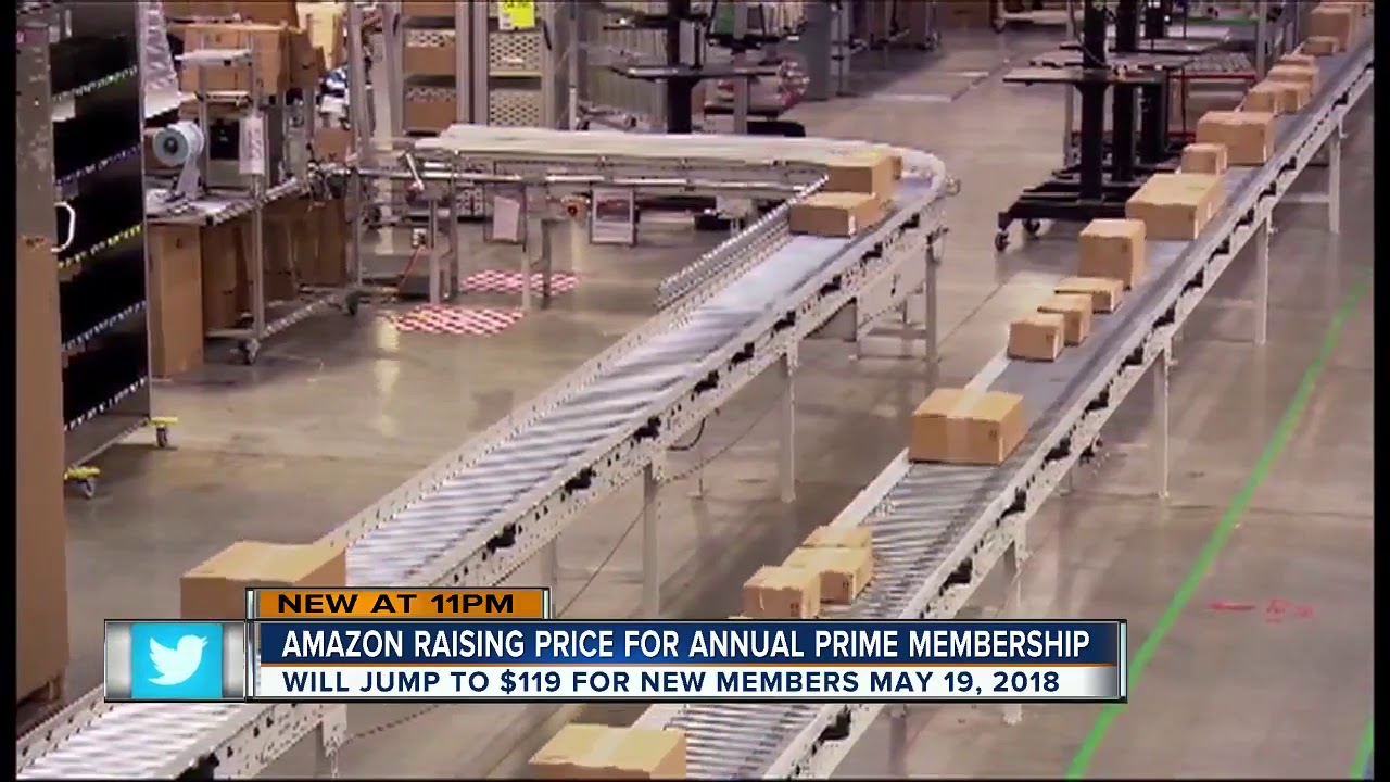 Amazon raising price of annual Prime membership to $119