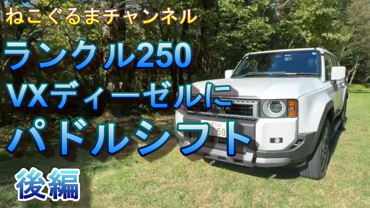 ランクル250 VXディーゼルにZX専用パドルシフト 後編 - YouTube