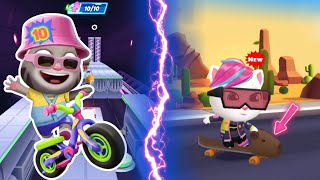 Talking Tom Gold Run New Update - Cyberpunk Character Angela vs CapyBara Board