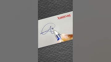 ✅ Anurag Name Signature 💯 #brollart