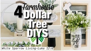 😍MUST SEE😍 4 HIGH END FARMHOUSE DOLLAR TREE DIYS
