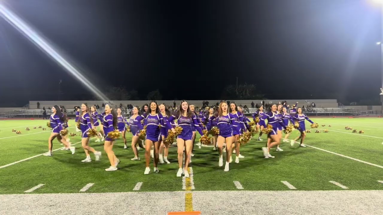 Norwalk HS CIF FB Halftime Dance and Cheer - Thunderstruck