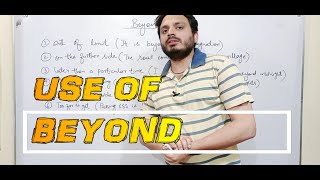 Use of "Beyond" | By Syed Ali Raza Kazmi