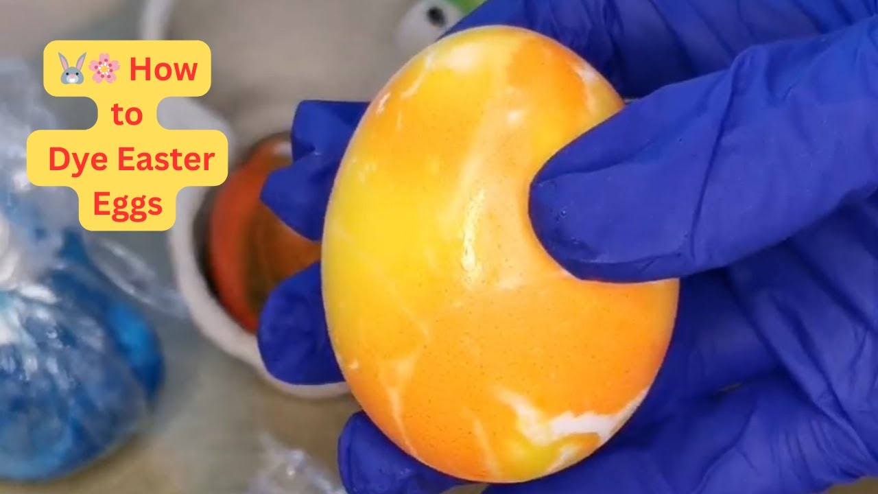 🐰🌸 How to Dye Easter Eggs - Marble effect! 🎨🥚