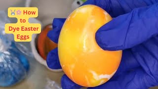 🐰🌸 How to Dye Easter Eggs - Marble effect! 🎨🥚