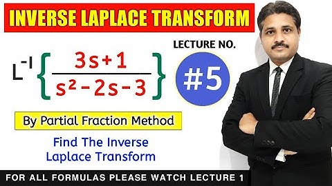 INVERSE LAPLACE TRANSFORM IN HINDI LECTURE 5 STUDY OF SOLVED PROBLEM 3
