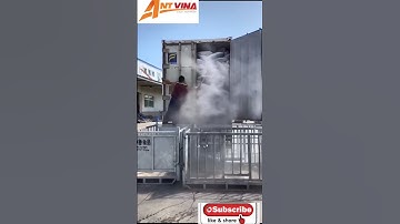 Cận cảnh hàng trăm con cá ngừ đông lạnh được lấy xuống từ container