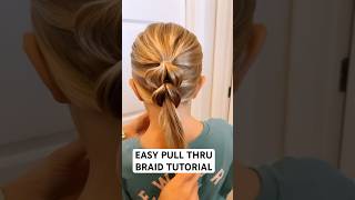 EASY PULL THROUGH BRAID HAIR TUTORIAL | Audrey and Victoria #hairstyles #braids