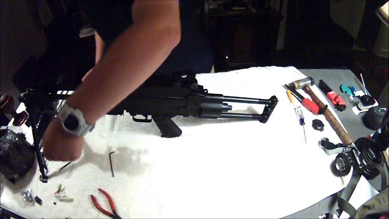 Airsoft A&K M249 Para Disassembly YouTube