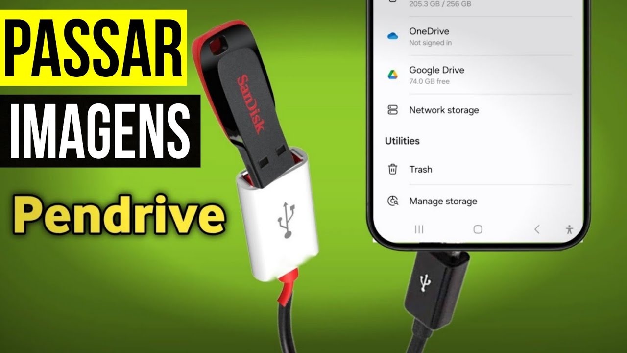 COMO PASSAR FOTOS DO CELULAR PARA O PEN-DRIVE - YouTube