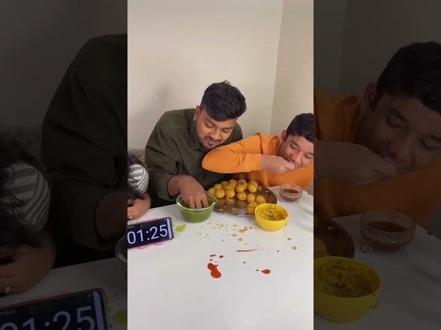 #viral PANI POORI Challenge😱🔥  #food  #mukbang  #shorts