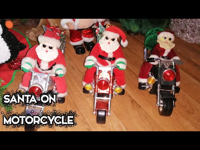 Animated Dancing Santa on Motorcycle (1st Gen, 2nd Gen & Knockoff
