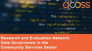 Data Governance in the Community Services Sector