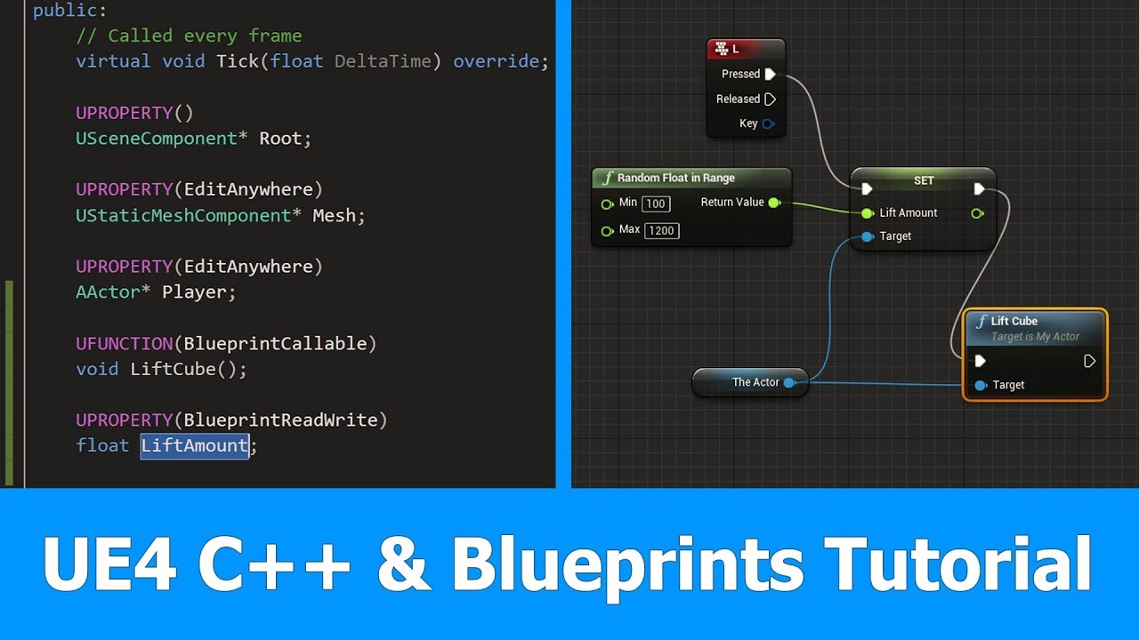 Unreal Engine 4 C And Blueprints Tutorial Youtube