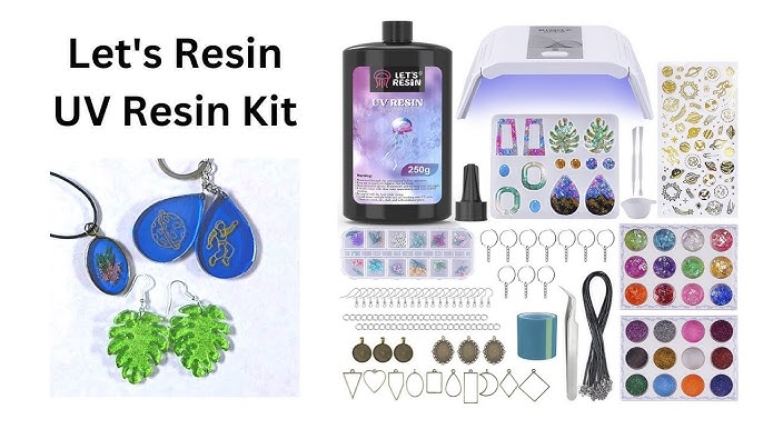 UV Resin Kit with Light 217Pcs Complete UV Resin Kit for Beginner Clear  Hard UV Epoxy Resin Jewelry Mold Starter Kit for Hairpin Craft DIY Casting  Necklace Pendant Making : : Beauty