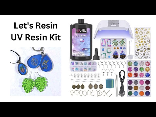 UV Resin Starter Kit: 2 Bottles and UV Light. May Come as White or Blue  Depending on What Our Supplier Has. 