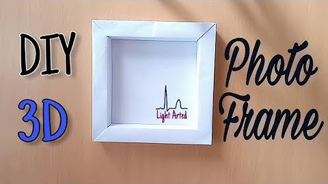 DIY 3D Photo Frame | Origami Shadow Box Frame Tutorial | How to make Easy Paper Photo Frame at Home