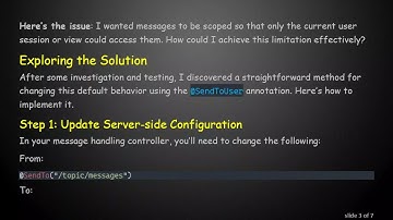 How to Change WebSocket Scope from Application to Session or View in Spring Boot