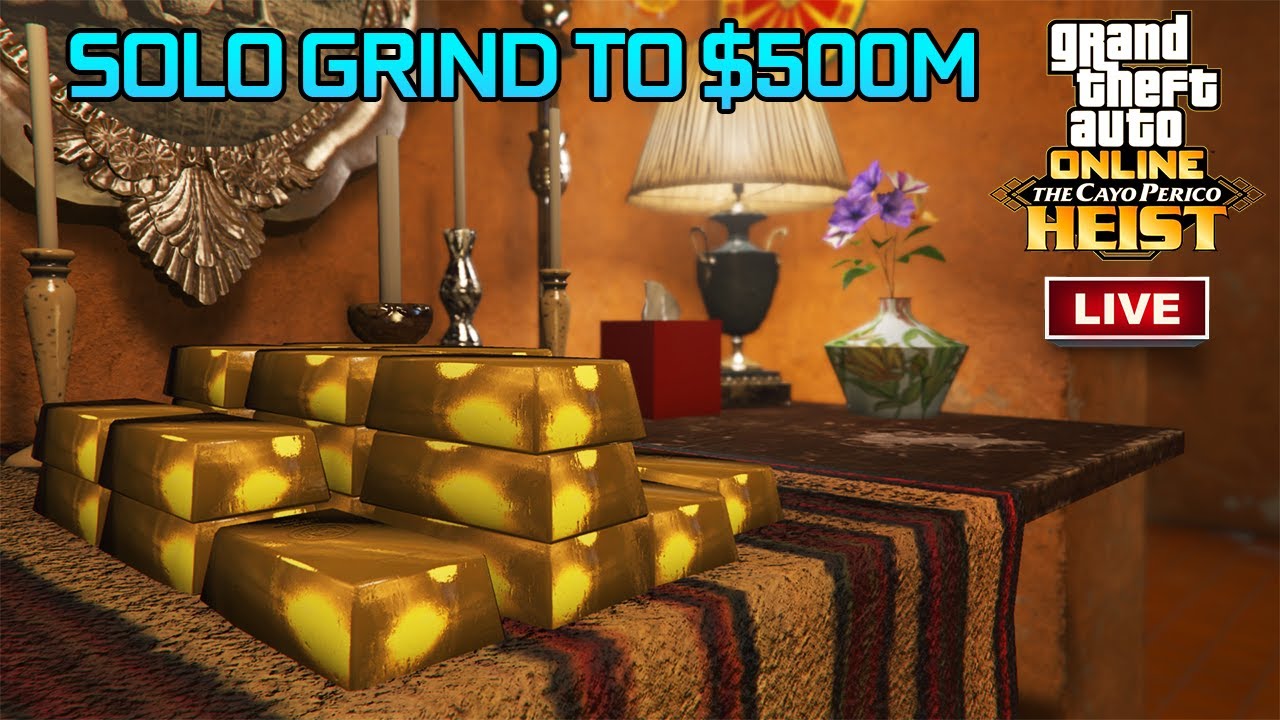 🔴LIVE GTA ONLINE Cayo Perico Heist Speed Runs w/ SOLO GOLD Grinding