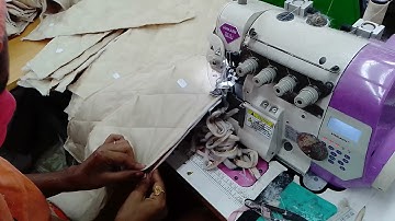 Join sleeve side pannel & join sleeve side seam padding jacket excellent method