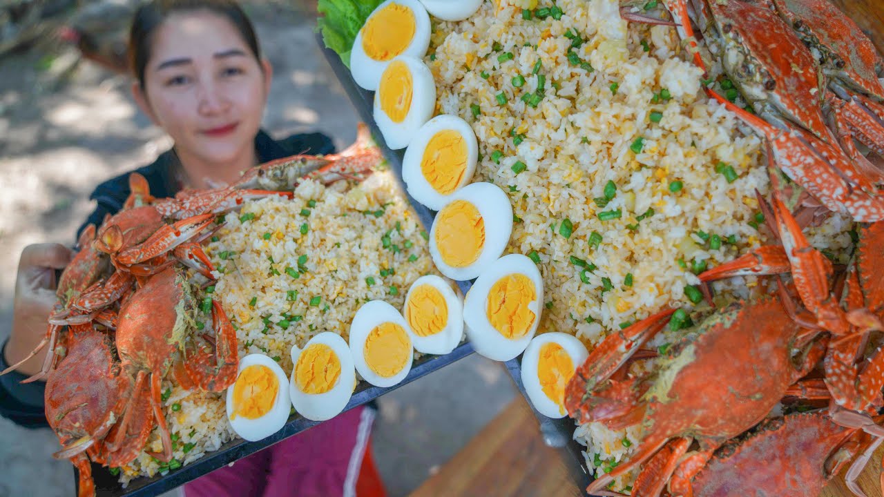 Fried Rice Blue Crab Cooking Amazing Cooking YouTube
