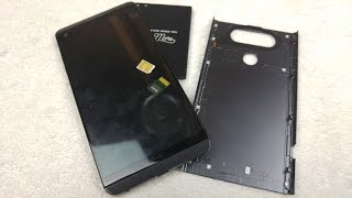 LG V20 How to Remove replace & install SIM card, Memory Card, Battery and Back Cover screenshot 5