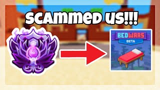 BEDWARS SCAMMED US?!? 😭📱📌