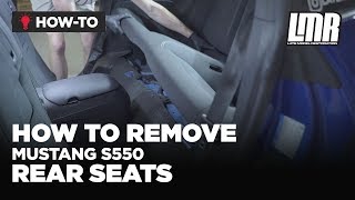 How To Remove S550 Mustang Rear Seats (2015-2023)