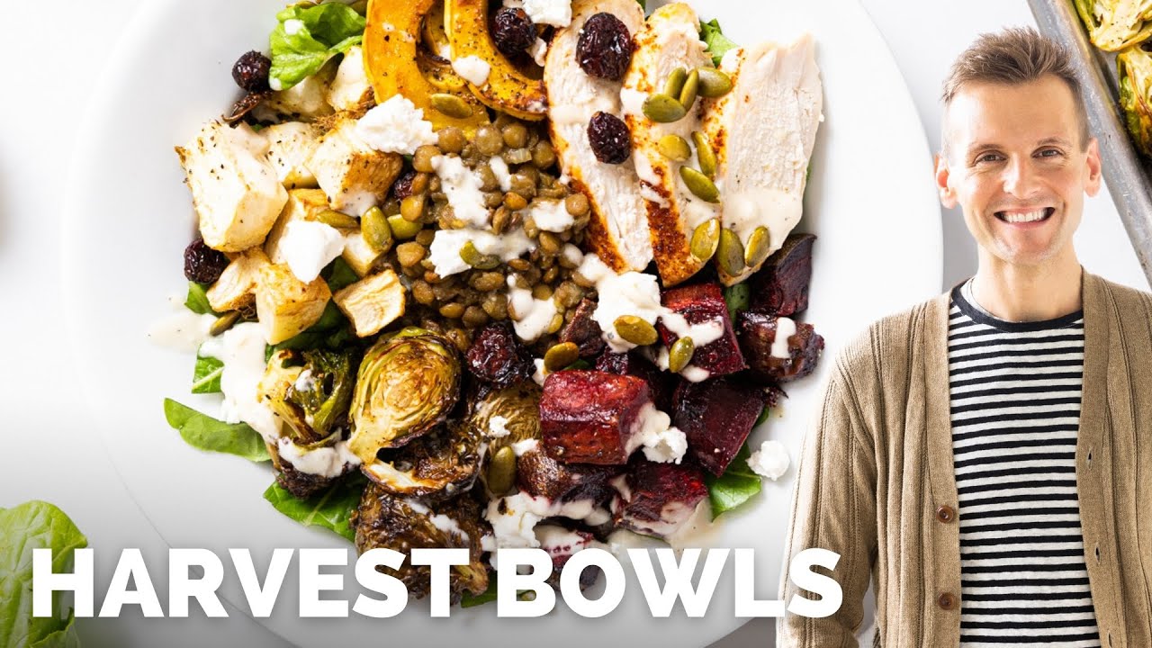 Chicken & Curried Honey Lentils Harvest Bowls