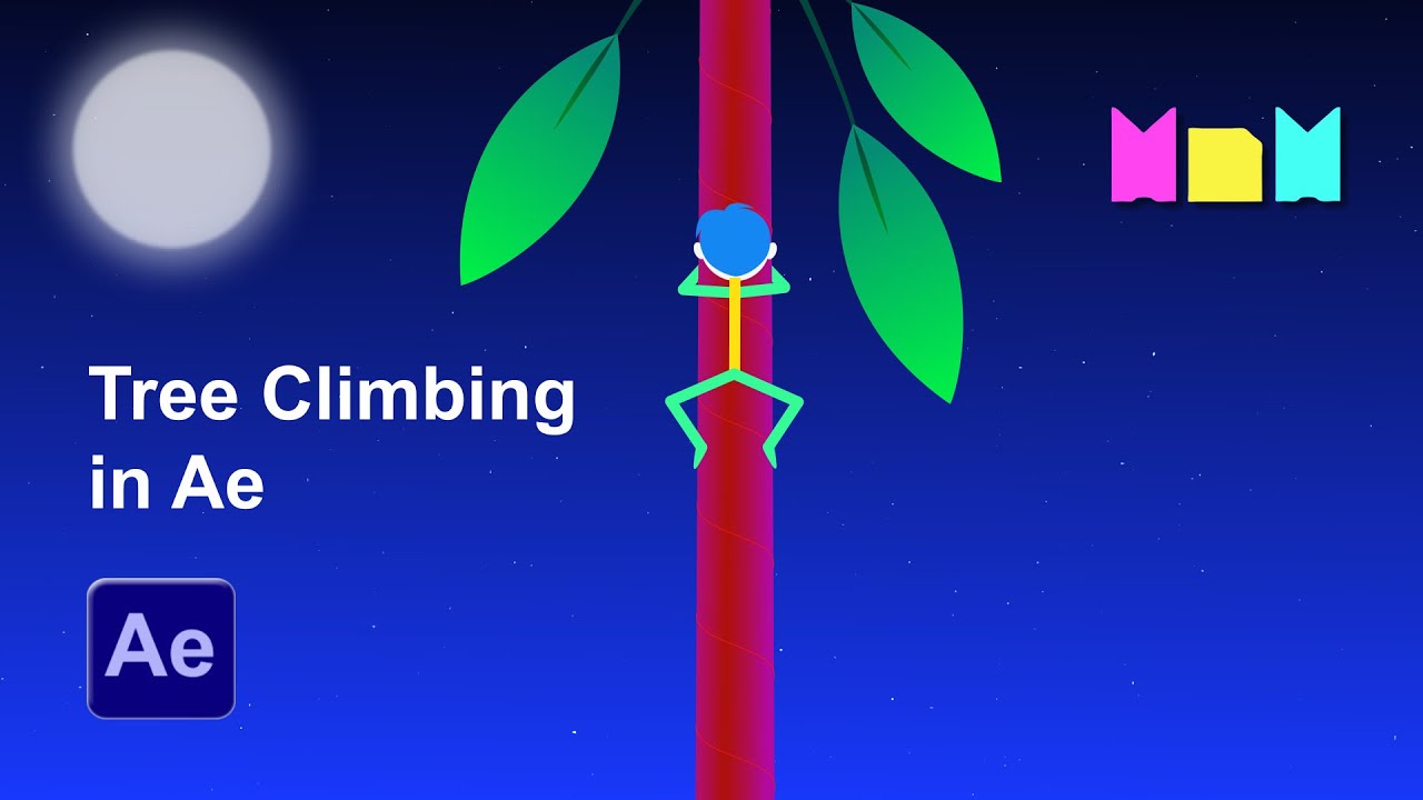 Tree climbing character Animation in After Effects | After Effects ...