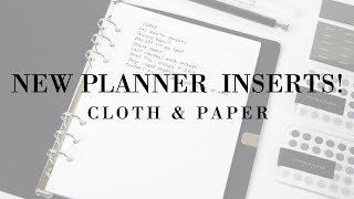 NEW Note-Taking Inserts! | Cloth & Paper