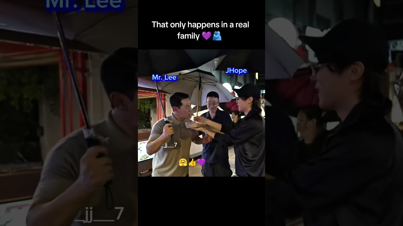 JHope and Mr. Lee eating together 💜 It's a family 💜 