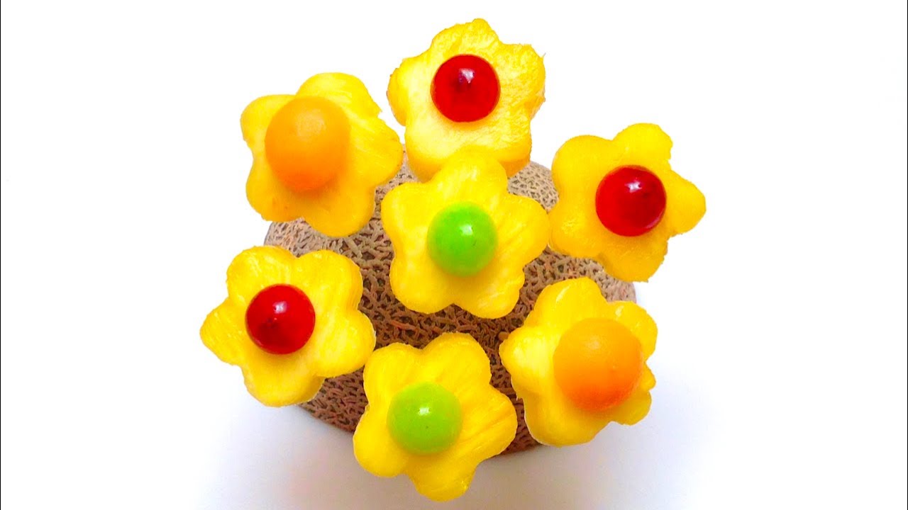 Como Fazer Flores de Abacaxi 🍍🌼🍍 Dicas de Cozinha, Técnica de Corte