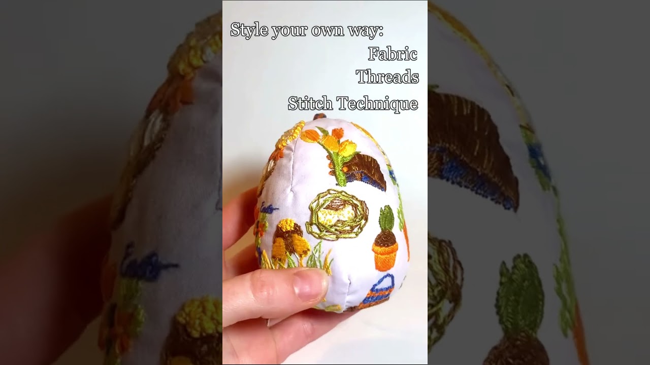 Lent Countdown Embroidered Fabric Bauble Design- Easter Crafts 