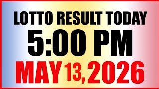 Lotto Result Today 5pm Draw May 13, 2026 Swertres Ez2 PCSO Live Result