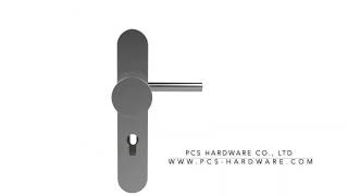Structure profile of door knob on plate