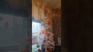 taking down my fall decor getting ready for Christmas.