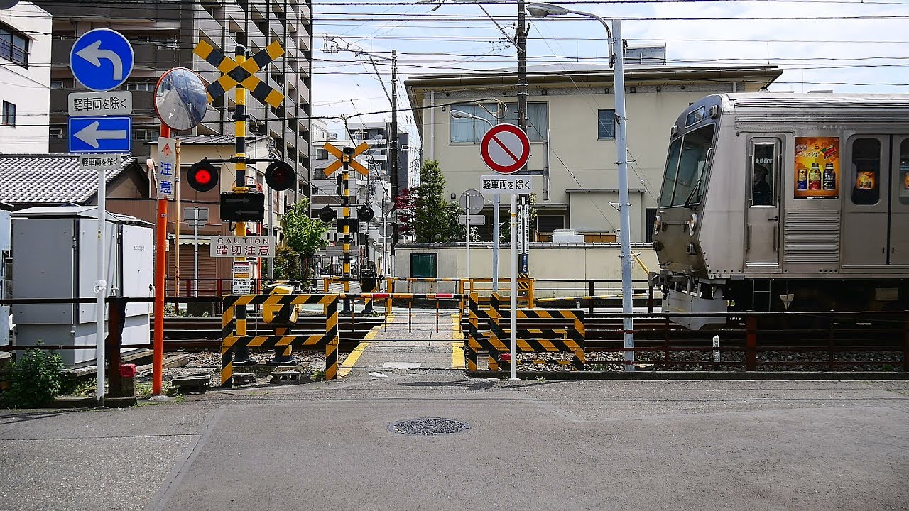 静岡鉄道：静岡清水線【№164】鷹匠第3踏切・走行・通過映像（新静岡駅