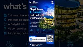 TCS AI Careers 2026 I ₹9 LPA+ Salary I Pan India Hiring I Apply Now