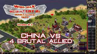 RED ALERT 2 INTELLIGENCE TECH CHINA vs 4 BRUTAL ALLIED