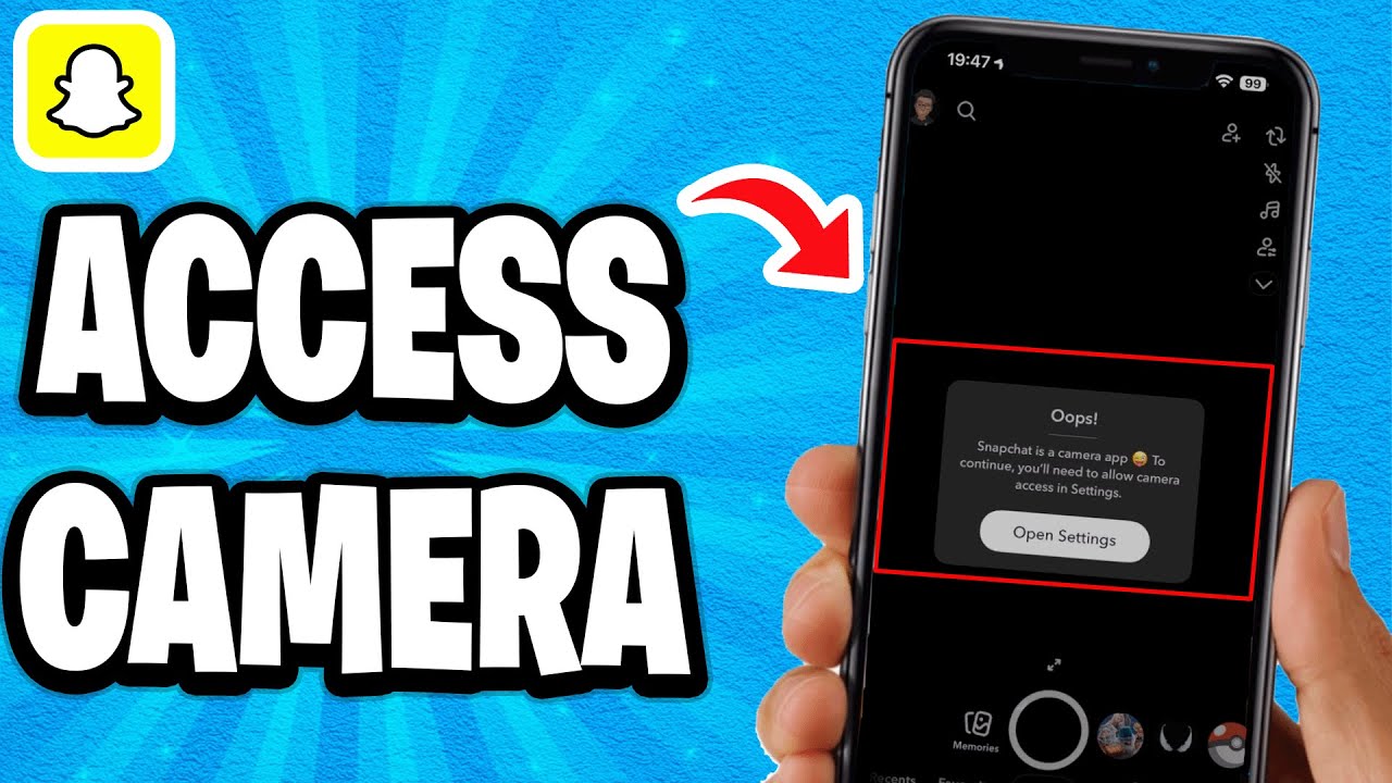 Как получить доступ к камере в Snapchat