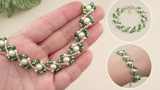 DIY Elegant Seed Bead Bracelet with Pearls & Crystals | Easy Beading Tutorial for Beginners