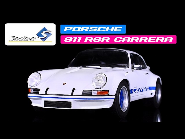 1973 Porsche 911 RSR Carrera White with Blue Stripes 1/18 Diecast