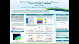 Atlantic Sea Surface Temperature Anomalies and New Jersey Tropical Precipitation: 1982-2020