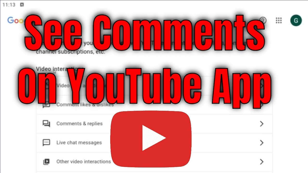 How To See Your Comments On YouTube App [Guide] - YouTube