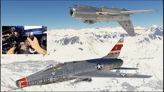 WarThunder GoPro F100D Jet Fighter!!  Recreating Top Gun Scene/Mach 1 Speeds