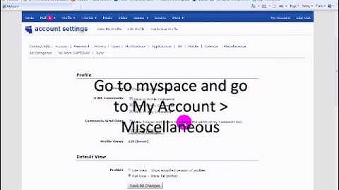 Play your myspace Music play AUTOMATICALLY