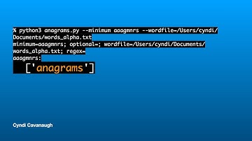 Anagrams Python Code Walkthrough